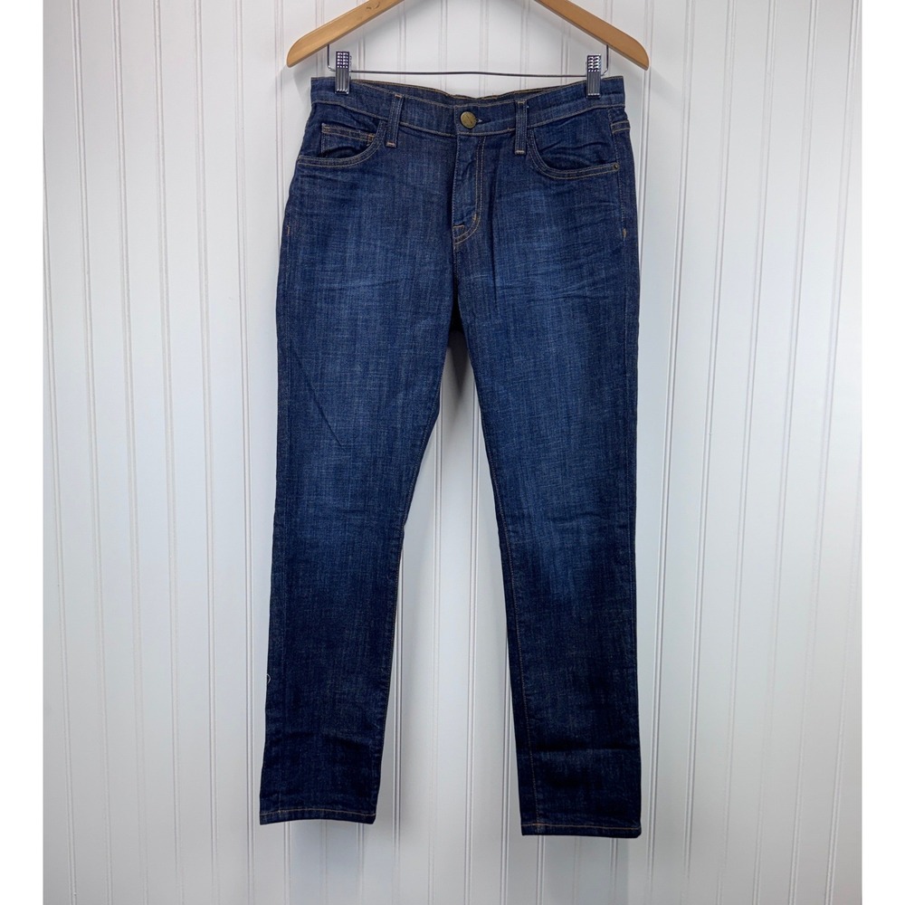 Current/Elliott The Fling Slim‎ Boyfriend Jeans Womens 27 Dark Wash Denim Casual